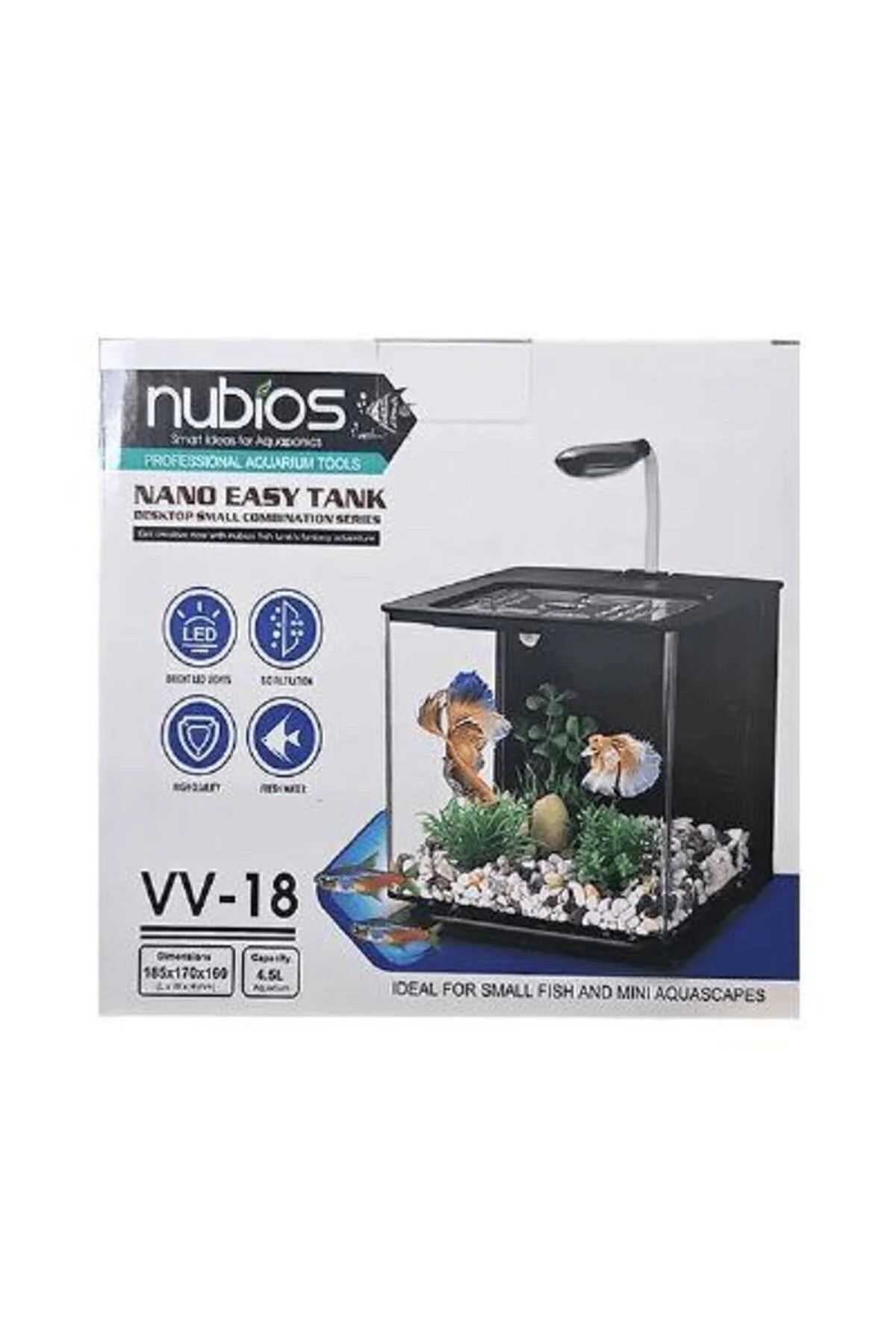NUBIOS Colouful Tank Set Back Filter VV-18 (Black/White) by ivenbetta